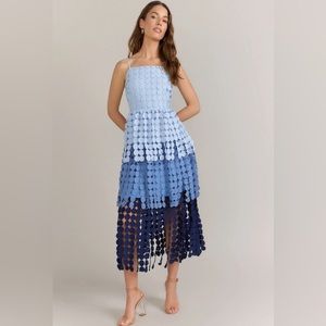 Just Me Fringe Midi Dress